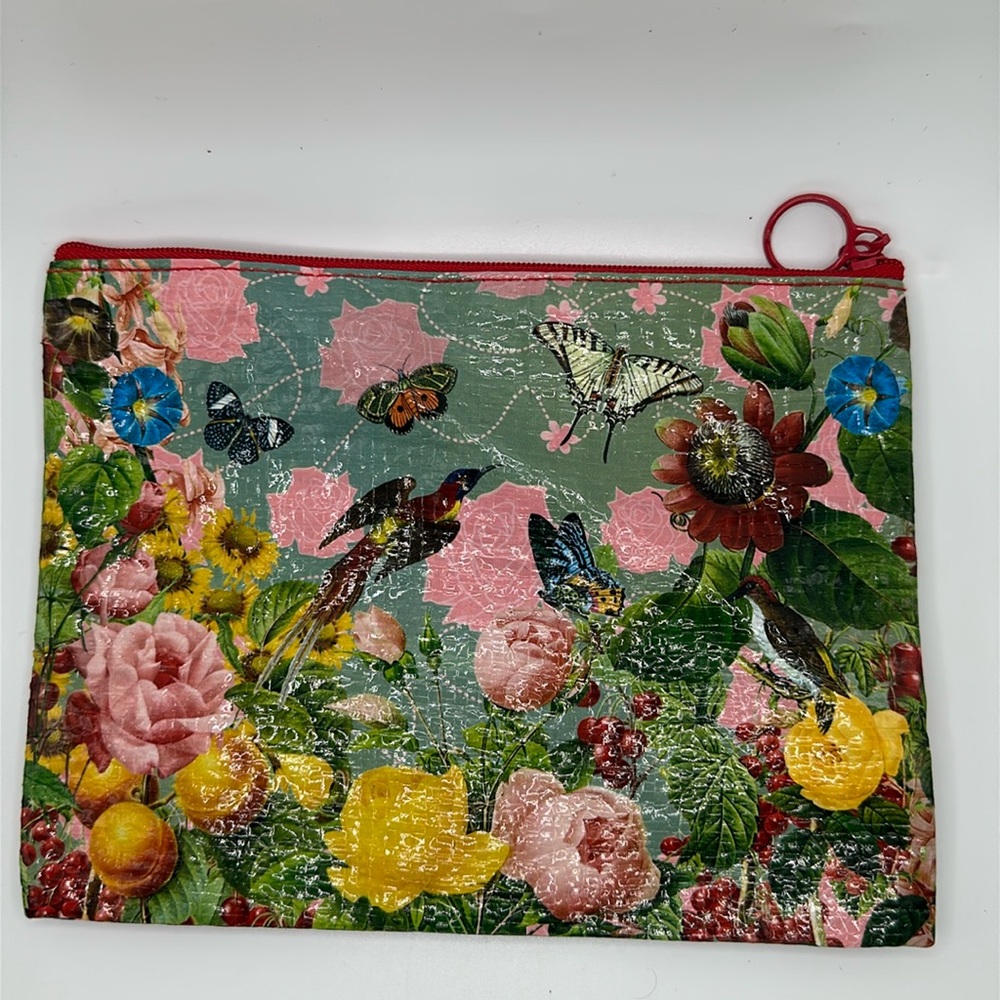 Blue Q boho floral botanical Makeup Bag